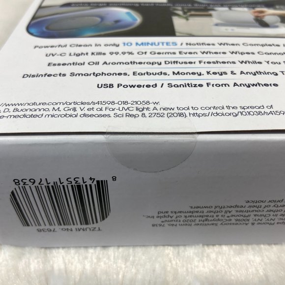 PhoneSpa Phone & Accessory UV-C Sanitizer and Aroma Diffuser - Picture 4 of 9